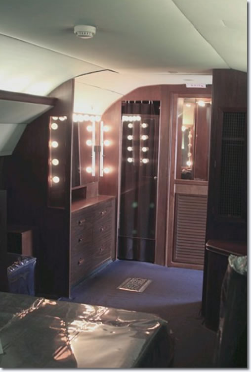 Inside Elvis Presley' Lisa Marie Convair 880 Jet - The Bedroom