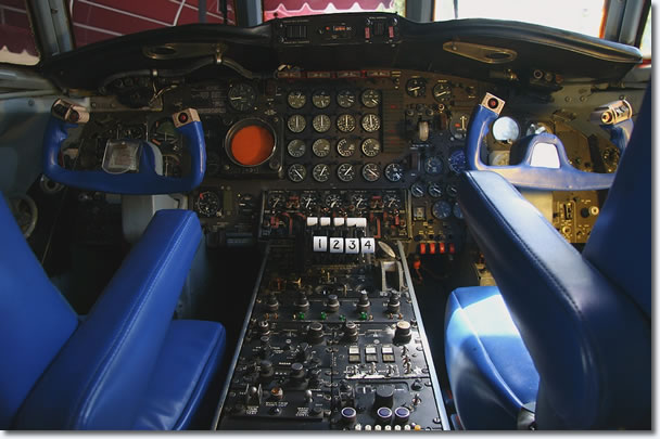 Elvis Presley's Jetstar - The Cockpit