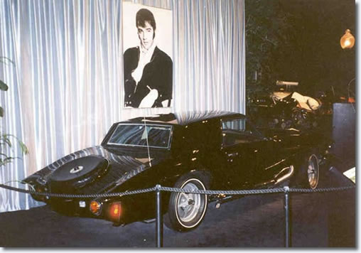 Elvis' Stutz Blackhawk prototype on display at the Graceland Car Museum
